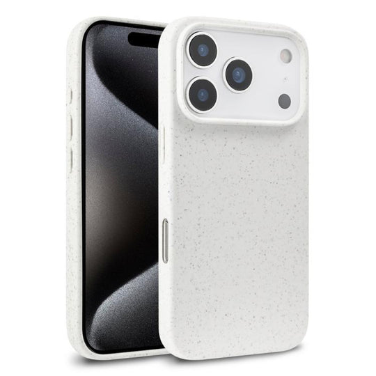 For iPhone 18 Pro Max Wheat Straw TPU Phone Case(White)