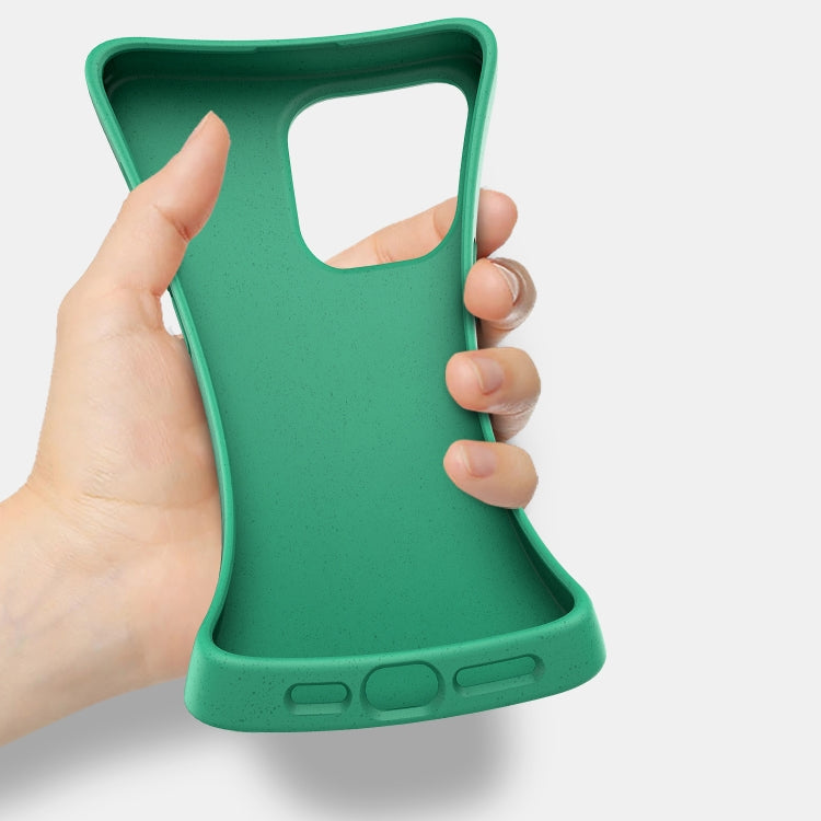 For iPhone 16 Wheat Straw TPU Phone Case(Army Green) by buy2fix