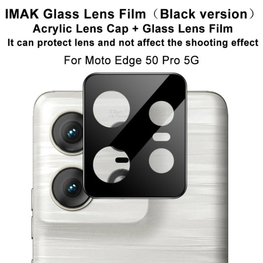 For Motorola Edge 50 Pro imak High Definition Integrated Glass Lens Film Black Version by imak