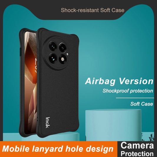 For OnePlus 13 5G imak Shockproof Airbag TPU Phone Case(Matte Black) - OnePlus Cases by imak | Online Shopping UK | buy2fix
