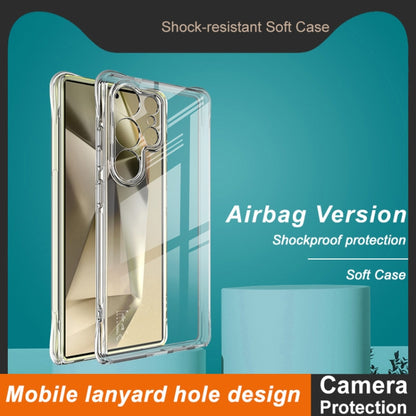 For Samsung Galaxy S25 Ultra 5G imak Shockproof Airbag TPU Phone Case(Transparent) by imak