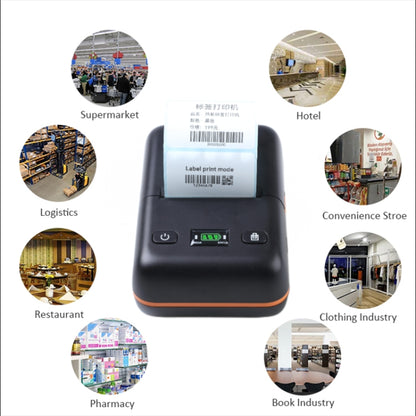BT-58L 58mm USB+Bluetooth Thermal Label Printer(EU Plug) by buy2fix