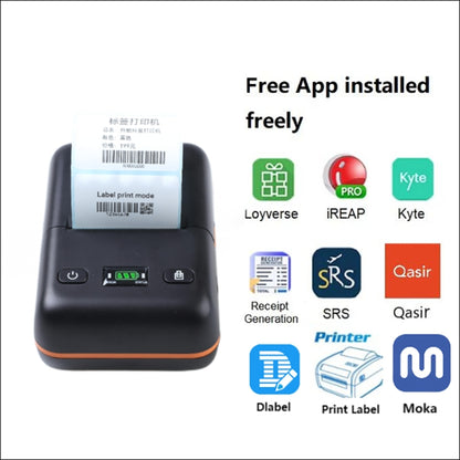 BT-58L 58mm USB+Bluetooth Thermal Label Printer(US Plug) by buy2fix