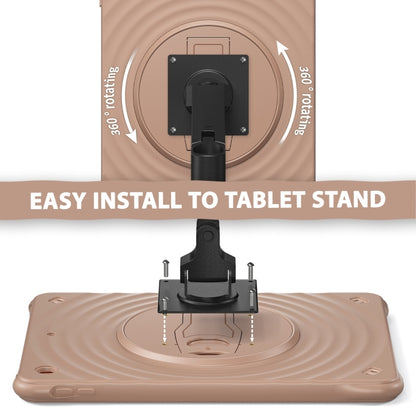 For iPad 10.2 2021 / 2020 / 2019 Holder Silicone Hybrid PC Tablet Case(Light Coffee) - iPad 10.2 Cases by buy2fix | Online Shopping UK | buy2fix