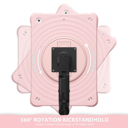 For iPad 10.2 2021 / 2020 / 2019 Holder Silicone Hybrid PC Tablet Case(Pink) - iPad 10.2 Cases by buy2fix | Online Shopping UK | buy2fix