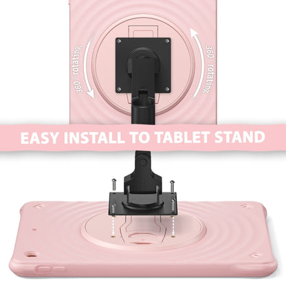 For iPad 10.2 2021 / 2020 / 2019 Holder Silicone Hybrid PC Tablet Case(Pink) - iPad 10.2 Cases by buy2fix | Online Shopping UK | buy2fix
