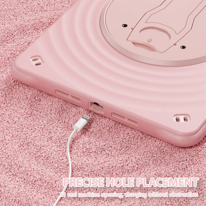 For iPad 10.2 2021 / 2020 / 2019 Holder Silicone Hybrid PC Tablet Case(Pink) - iPad 10.2 Cases by buy2fix | Online Shopping UK | buy2fix