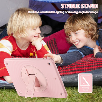 For iPad 10.2 2021 / 2020 / 2019 Holder Silicone Hybrid PC Tablet Case(Pink) - iPad 10.2 Cases by buy2fix | Online Shopping UK | buy2fix