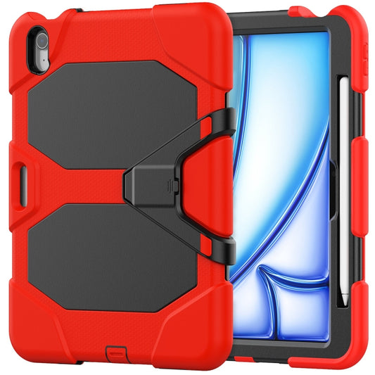 For iPad Air 11 2025 / 2024 Colorful Silicone Heavy Duty Hybrid PC Tablet Case(Red) - iPad Air 11 2025 / 2024 Cases by buy2fix | Online Shopping UK | buy2fix