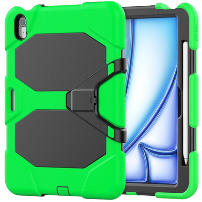 For iPad Air 11 2025 / 2024 Colorful Silicone Heavy Duty Hybrid PC Tablet Case(Green) - iPad Air 11 2025 / 2024 Cases by buy2fix | Online Shopping UK | buy2fix