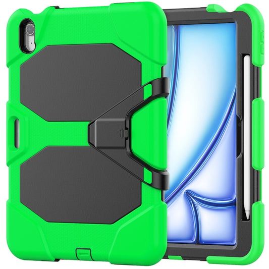 For iPad Air 11 2025 / 2024 Colorful Silicone Heavy Duty Hybrid PC Tablet Case(Green) - iPad Air 11 2025 / 2024 Cases by buy2fix | Online Shopping UK | buy2fix