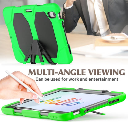 For iPad Air 11 2025 / 2024 Colorful Silicone Heavy Duty Hybrid PC Tablet Case(Green) - iPad Air 11 2025 / 2024 Cases by buy2fix | Online Shopping UK | buy2fix