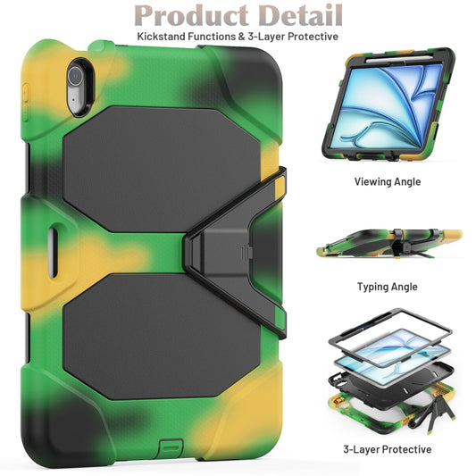 For iPad Air 11 2025 / 2024 Colorful Silicone Heavy Duty Hybrid PC Tablet Case(Camouflage) - iPad Air 11 2025 / 2024 Cases by buy2fix | Online Shopping UK | buy2fix