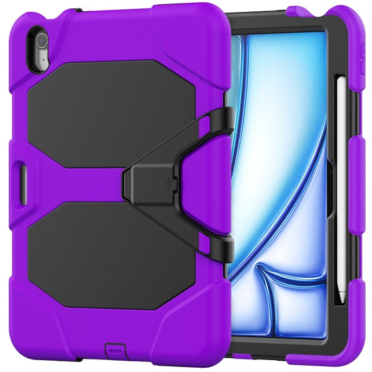 For iPad Air 11 2025 / 2024 Colorful Silicone Heavy Duty Hybrid PC Tablet Case(Purple) - iPad Air 11 2025 / 2024 Cases by buy2fix | Online Shopping UK | buy2fix