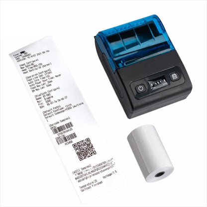 BT-582 58mm Type-C + Bluetooth Portable Thermal Printer(EU Plug) by buy2fix