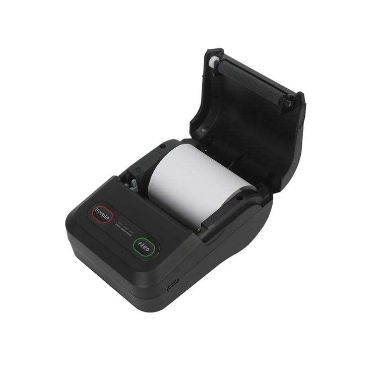 BT-583 58mm USB-C/Type-C + Bluetooth Portable Thermal Printer, Specification:EU Plug(Black White) by buy2fix