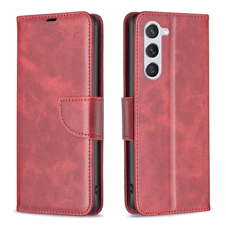 For Samsung Galaxy S25 5G Lambskin Texture Pure Color Flip Leather Phone Case(Red) by buy2fix