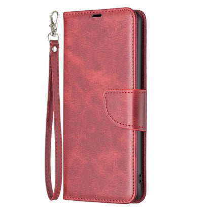 For Samsung Galaxy S25+ 5G Lambskin Texture Pure Color Flip Leather Phone Case(Red) by buy2fix