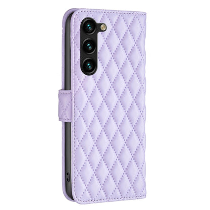 For Samsung Galaxy S25+ 5G Diamond Lattice Wallet Flip Leather Phone Case(Purple) by buy2fix