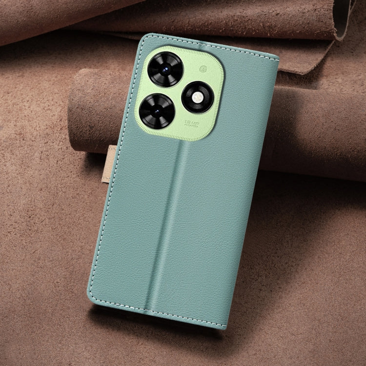For Tecno Spark Go 2024 / 20C / Pop 8 Color Matching RFID Anti-theft Leather Phone Case(Green) by buy2fix