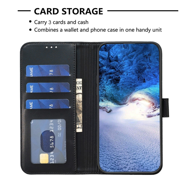 For Samsung Galaxy S25 Ultra 5G Four-leaf Embossed Leather Phone Case(Black) by buy2fix