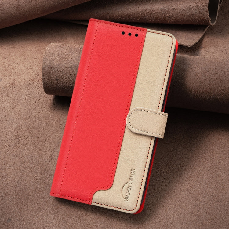 For Google Pixel 9 Pro Color Matching RFID Anti-theft Leather Phone Case(Red) by buy2fix