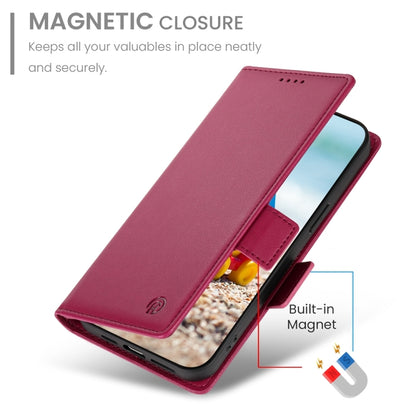 For Google Pixel 9 Pro Side Buckle Magnetic Frosted Leather Phone Case(Wine Red) by buy2fix