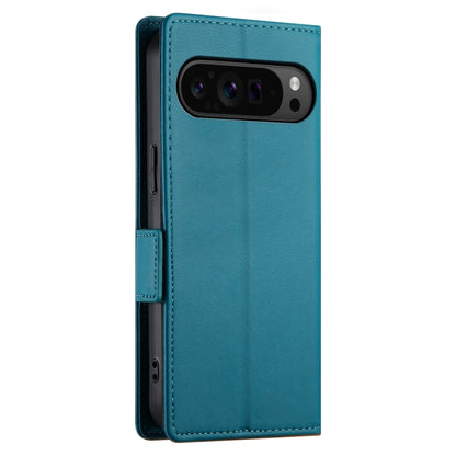 For Google Pixel 9 Pro Side Buckle Magnetic Frosted Leather Phone Case(Blue) by buy2fix