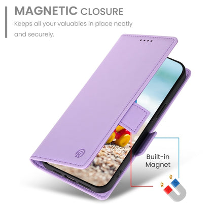 For Google Pixel 9 Pro Side Buckle Magnetic Frosted Leather Phone Case(Purple) by buy2fix