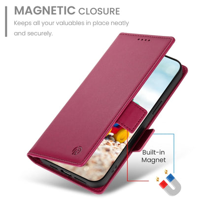 For Google Pixel 9 Side Buckle Magnetic Frosted Leather Phone Case(Wine Red) by buy2fix