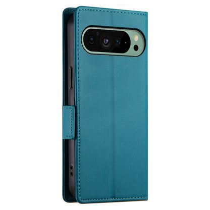 For Google Pixel 9 Side Buckle Magnetic Frosted Leather Phone Case(Blue) by buy2fix