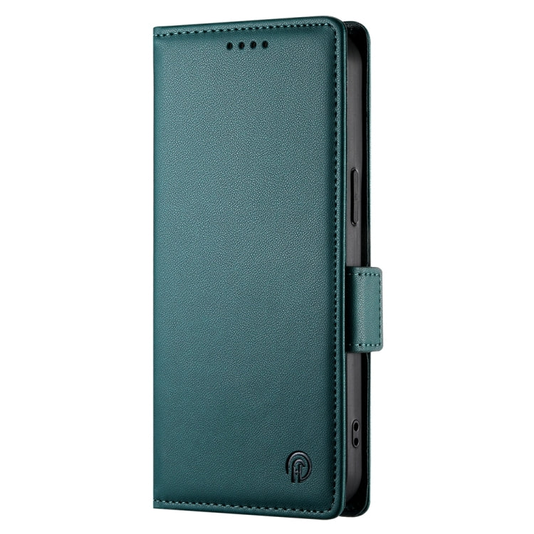 For Google Pixel 9 Side Buckle Magnetic Frosted Leather Phone Case(Dark Green) by buy2fix