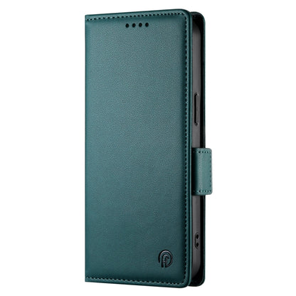 For Google Pixel 9 Side Buckle Magnetic Frosted Leather Phone Case(Dark Green) by buy2fix