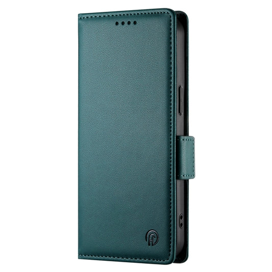 For Google Pixel 9 Side Buckle Magnetic Frosted Leather Phone Case(Dark Green) by buy2fix