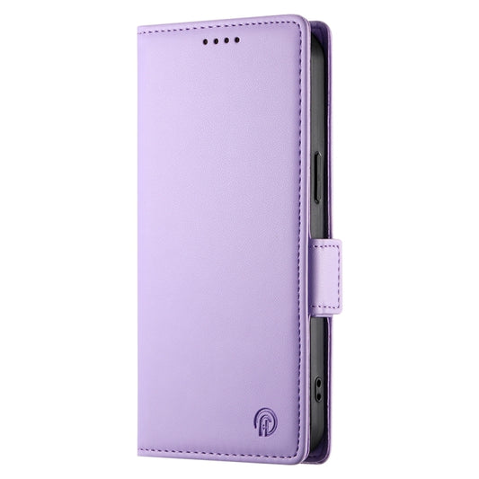 For Google Pixel 9 Side Buckle Magnetic Frosted Leather Phone Case(Purple) by buy2fix
