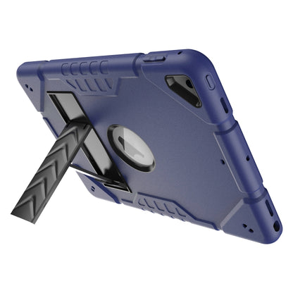 For iPad 9.7 2018 / Air / Air 2 Armor Holder Silicone Hybrid PC Tablet Case(Navy Blue Black) - iPad 9.7 (2018) & (2017) Cases by buy2fix | Online Shopping UK | buy2fix