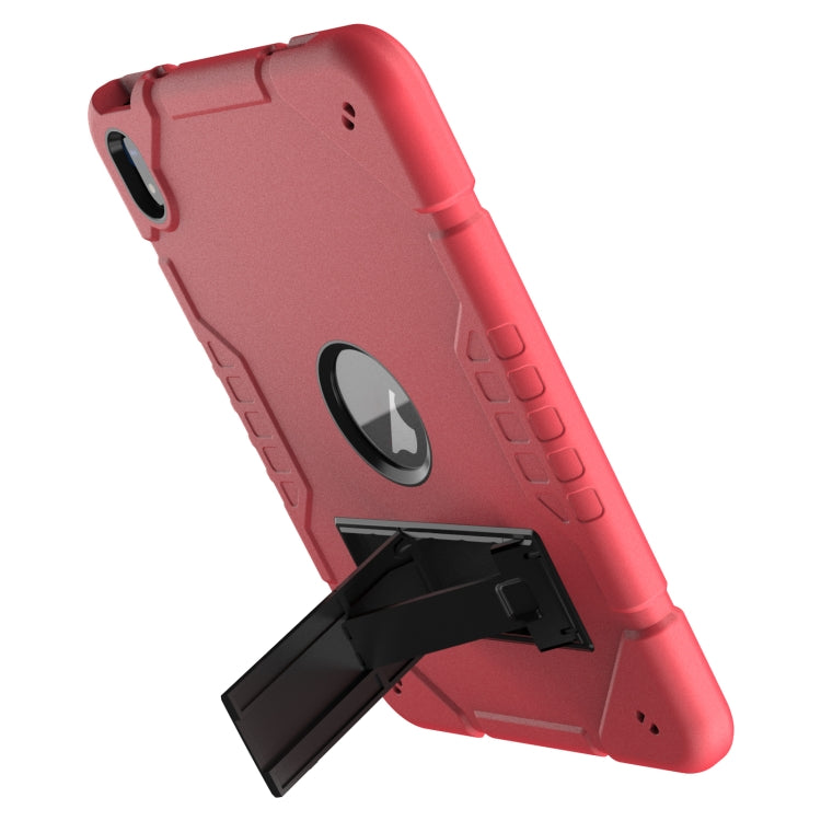 For iPad Air 2022 / 2020 10.9 Armor Holder Silicone Hybrid PC Tablet Case(Red Black) - iPad Air (2022) / (2020) 10.9 Cases by buy2fix | Online Shopping UK | buy2fix