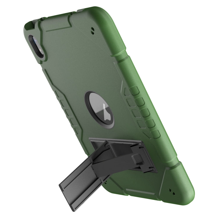 For iPad Air 2022 / 2020 10.9 Armor Holder Silicone Hybrid PC Tablet Case(Army Green Black) - iPad Air (2022) / (2020) 10.9 Cases by buy2fix | Online Shopping UK | buy2fix