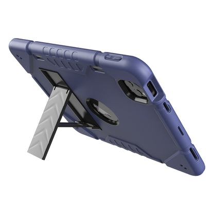 For iPad Pro 11 2022 / 2021 / 2020 Armor Holder Silicone Hybrid PC Tablet Case(Navy Blue Black) - iPad Pro 11 (2022/2021) Cases by buy2fix | Online Shopping UK | buy2fix