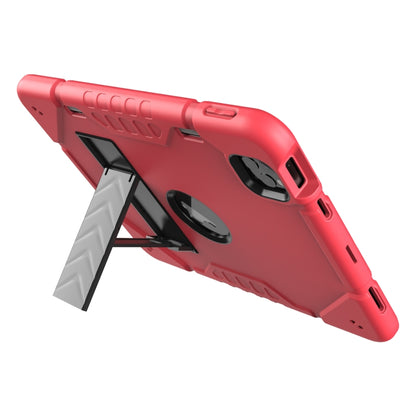 For iPad Pro 11 2022 / 2021 / 2020 Armor Holder Silicone Hybrid PC Tablet Case(Red Black) - iPad Pro 11 (2022/2021) Cases by buy2fix | Online Shopping UK | buy2fix