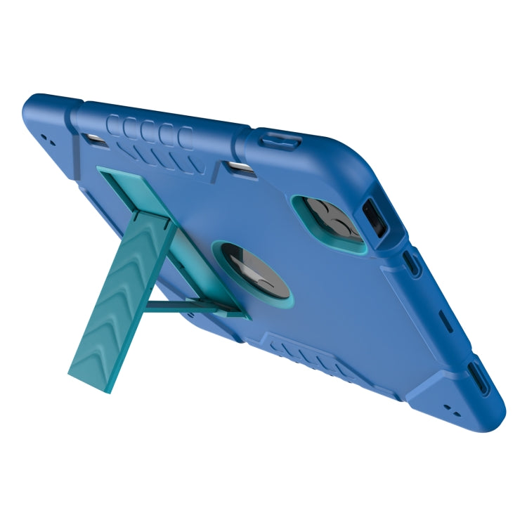 For iPad Pro 11 2022 / 2021 / 2020 Armor Holder Silicone Hybrid PC Tablet Case(Blue) - iPad Pro 11 (2022/2021) Cases by buy2fix | Online Shopping UK | buy2fix