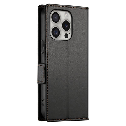 For iPhone 16 Pro Side Buckle Magnetic Frosted Leather Phone Case(Black) by buy2fix
