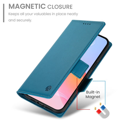 For iPhone 16 Pro Side Buckle Magnetic Frosted Leather Phone Case(Blue) by buy2fix