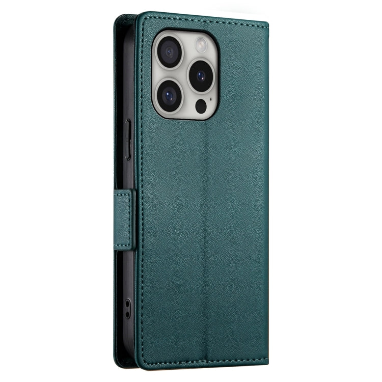 For iPhone 16 Pro Side Buckle Magnetic Frosted Leather Phone Case(Dark Green) by buy2fix