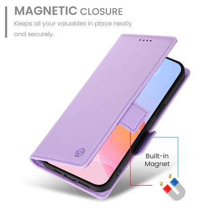 For iPhone 16 Pro Side Buckle Magnetic Frosted Leather Phone Case(Purple) by buy2fix