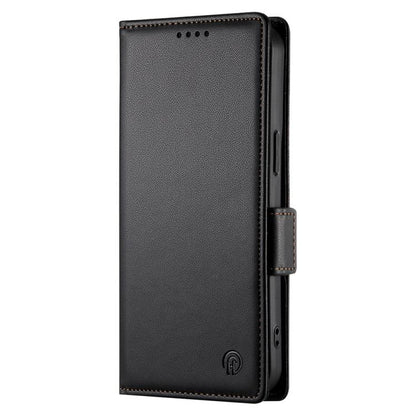 For iPhone Air Side Buckle Magnetic Frosted Leather Phone Case(Black) - iPhone Air Cases by buy2fix | Online Shopping UK | buy2fix