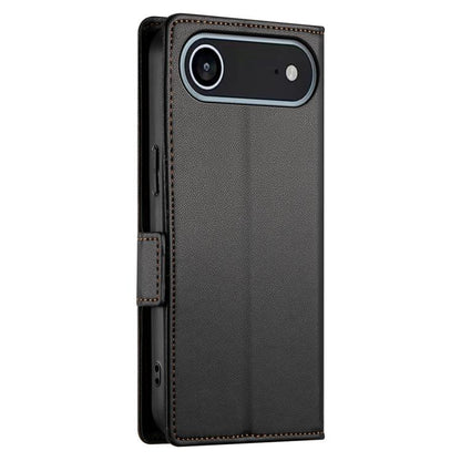 For iPhone Air Side Buckle Magnetic Frosted Leather Phone Case(Black) - iPhone Air Cases by buy2fix | Online Shopping UK | buy2fix