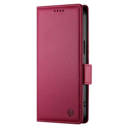 For iPhone Air Side Buckle Magnetic Frosted Leather Phone Case(Wine Red) - iPhone Air Cases by buy2fix | Online Shopping UK | buy2fix