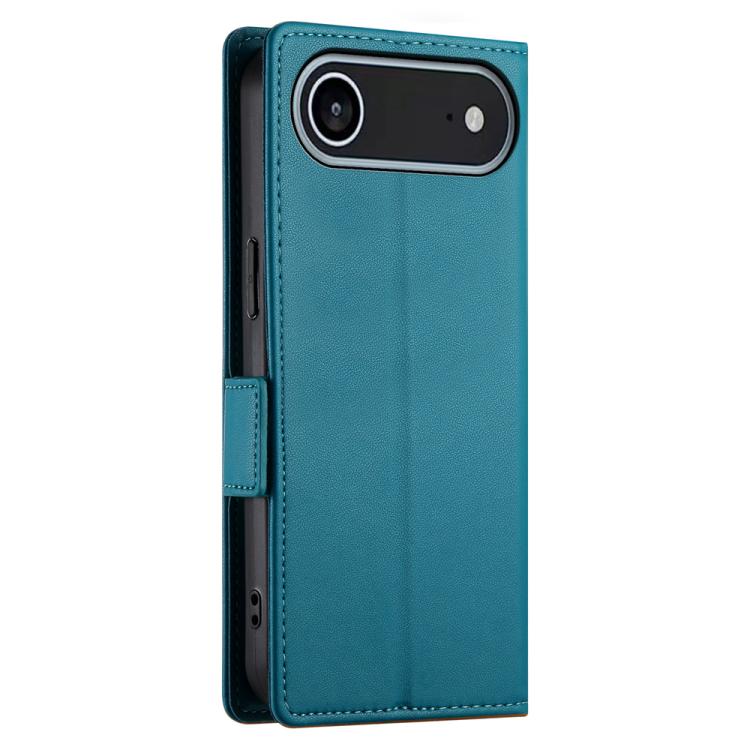 For iPhone Air Side Buckle Magnetic Frosted Leather Phone Case(Blue) - iPhone Air Cases by buy2fix | Online Shopping UK | buy2fix