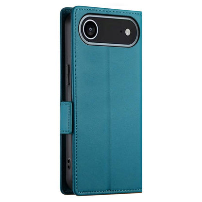 For iPhone Air Side Buckle Magnetic Frosted Leather Phone Case(Blue) - iPhone Air Cases by buy2fix | Online Shopping UK | buy2fix